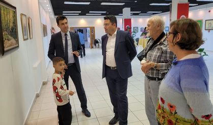 RESİM SERGİSİ BÜYÜK İLGİ GÖRDÜ.